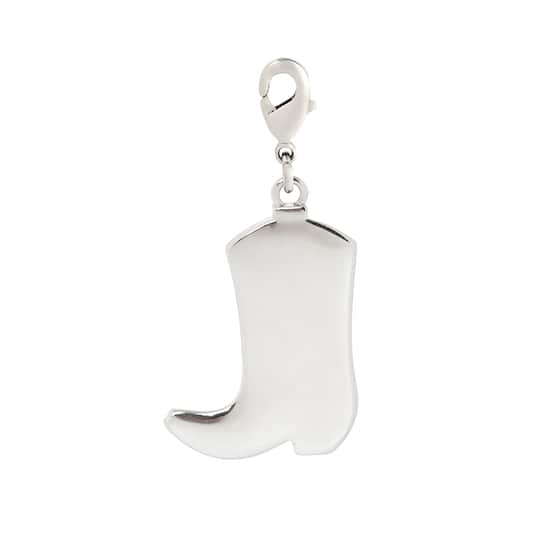 Pink Cowgirl Boot Austrian Crystal Charm by Bead Landing™